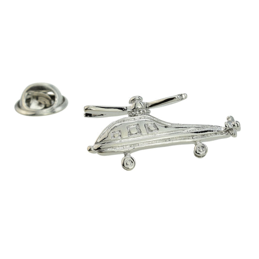 Military Helicopter Lapel Pin Badge