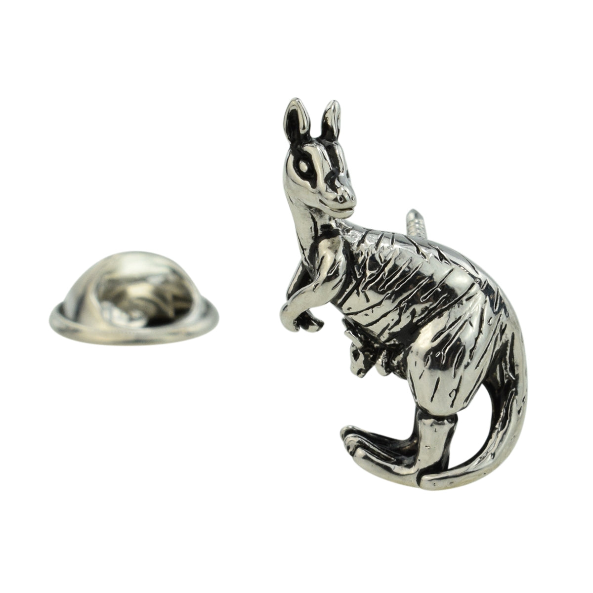 Australian Kangaroo & Joey Animal Lapel Pin Badge