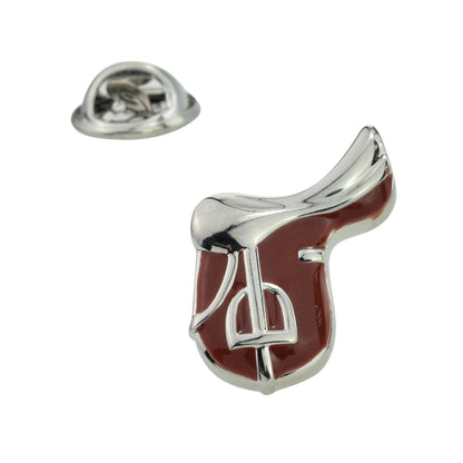 Horse Riding Saddle Lapel Pin Badge