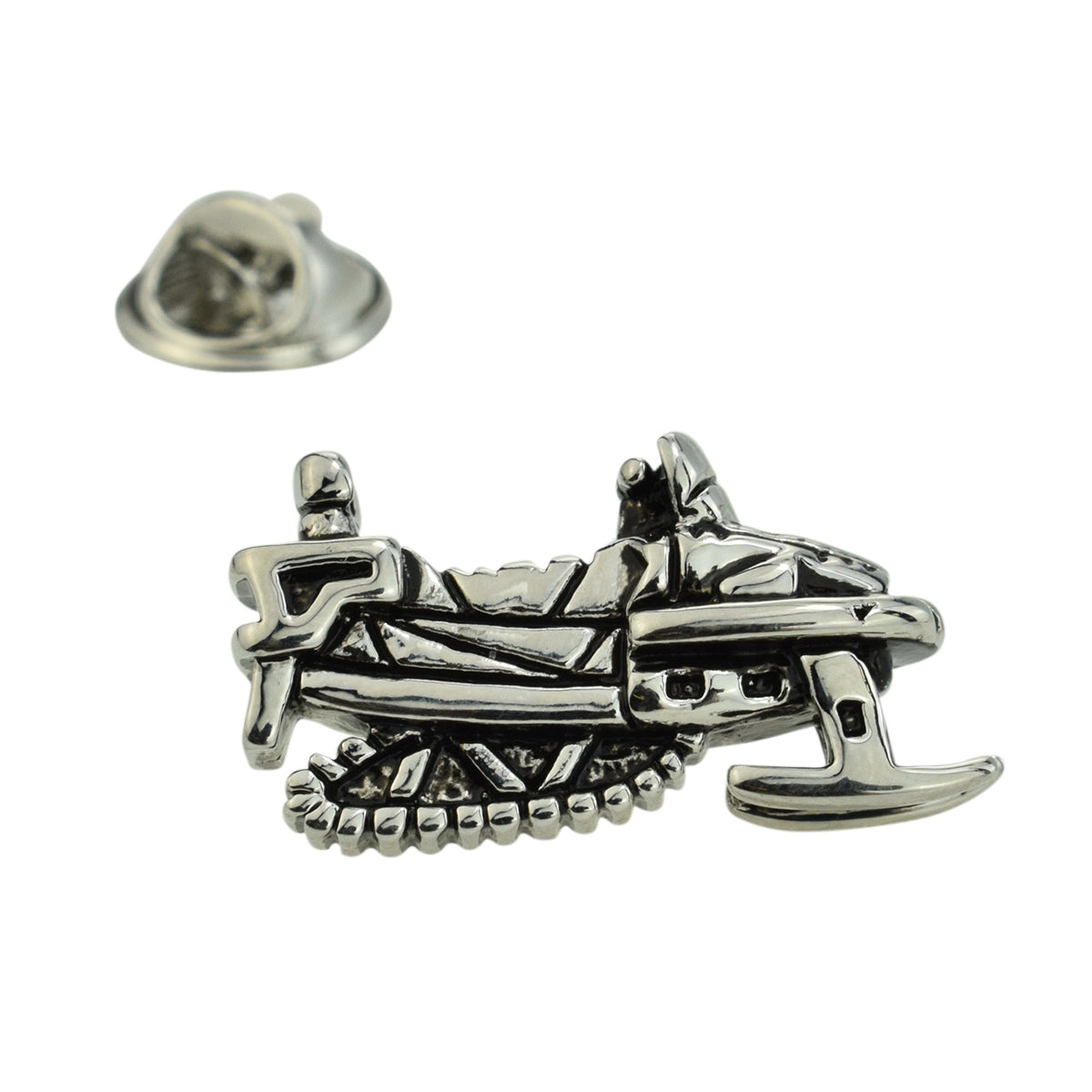 Antique finish Skidoo Snowmobile Lapel Pin Badge