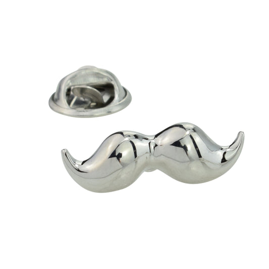 Moustache Lapel PIn Badge