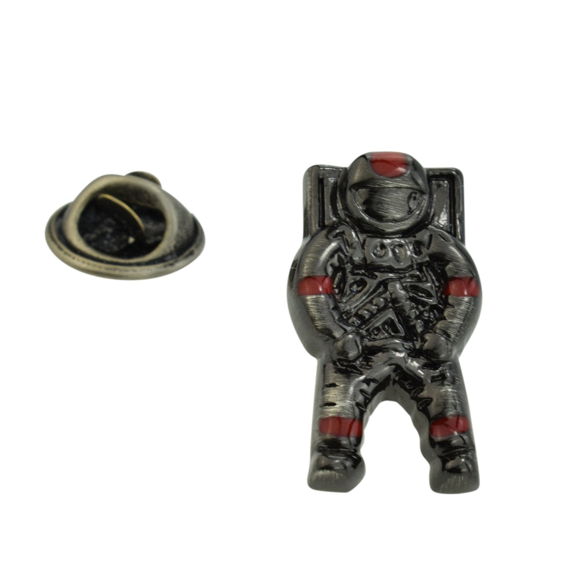 Dark Metallic Finish Astronaut, Space, Alien, UFO Lapel Pin Badge