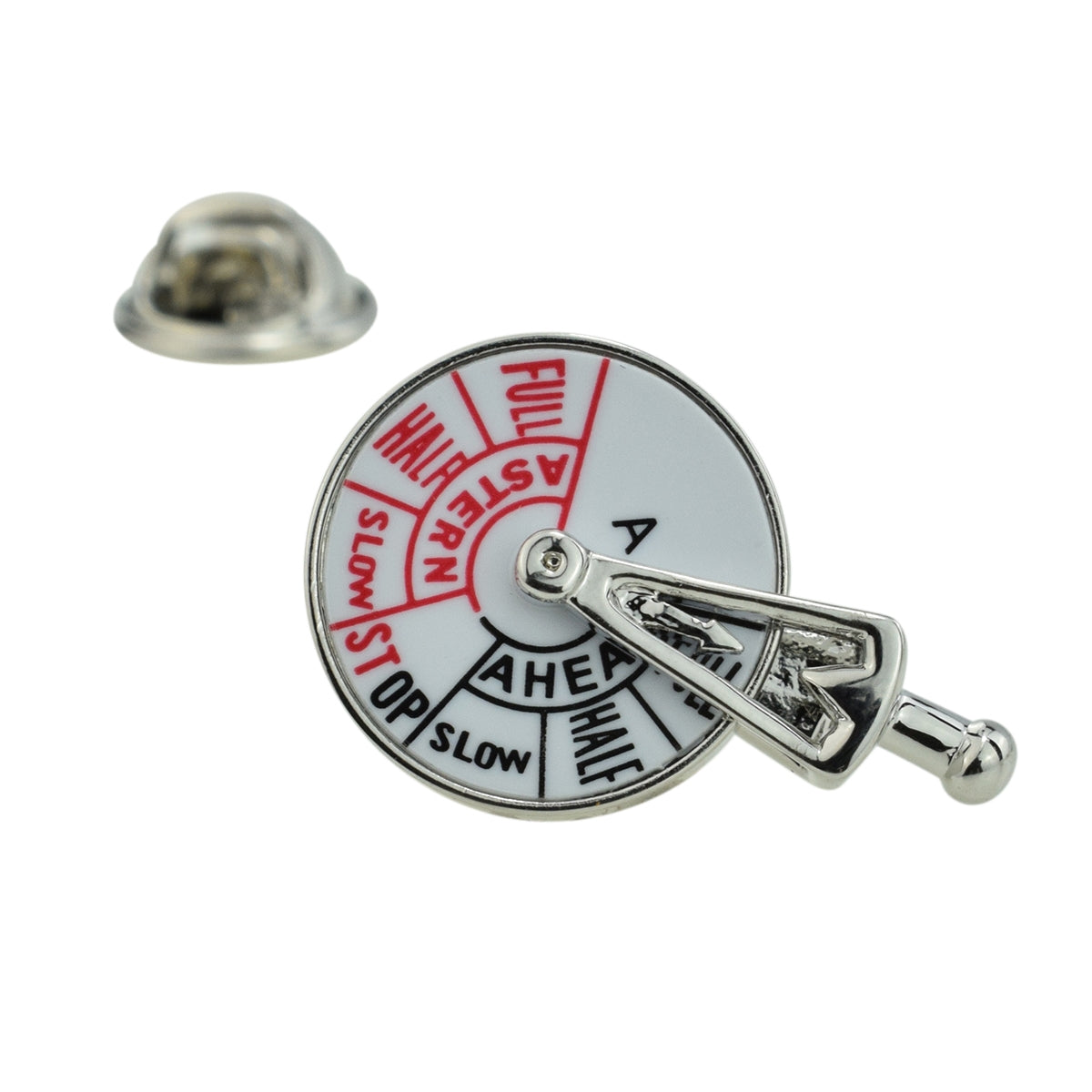 Ships full Ahead Speed Control Telegraph Sailors Lapel Pin Badge