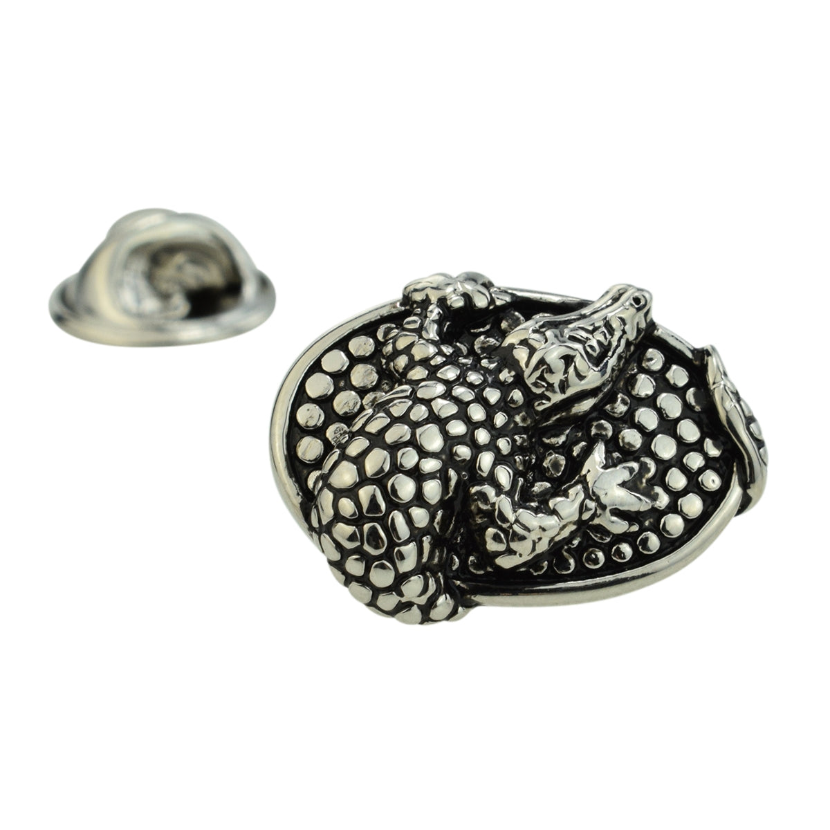 Crocodile Aligator Lapel Pin Badge