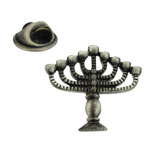 Hannukah Menorah Jewish Religion Lapel Pin Badge