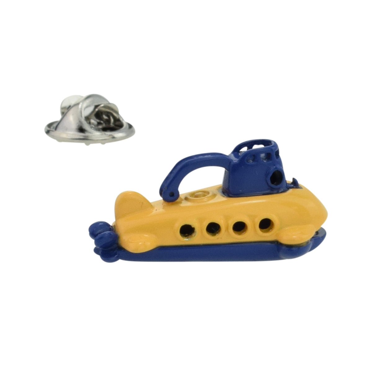 Yellow & Blue Submarine Lapel Pin Badge