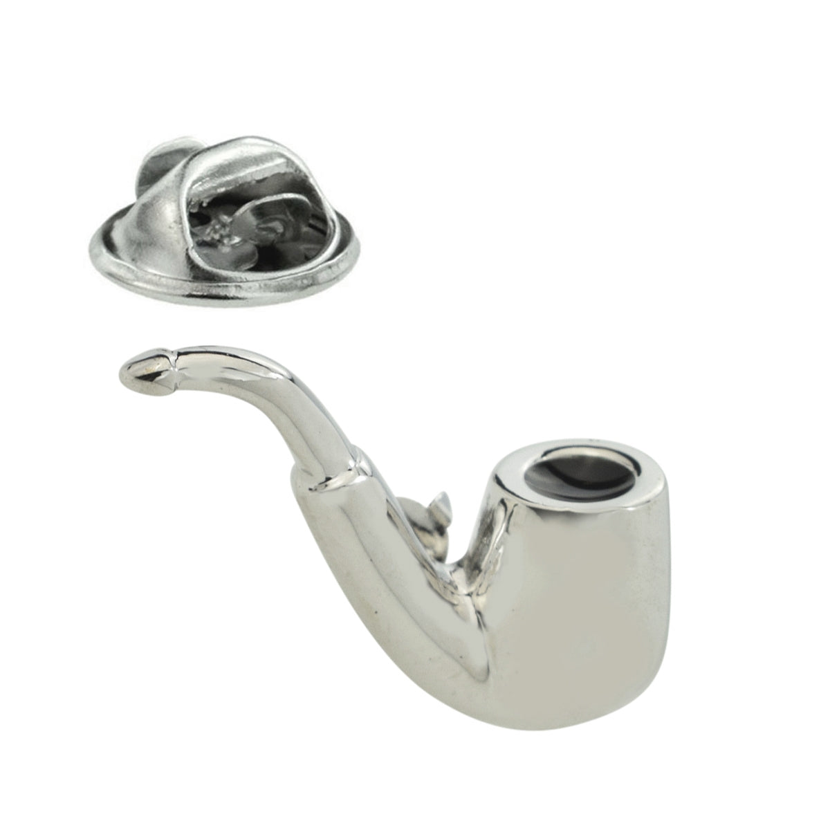Smoking Pipe Smokers Lapel Pin Badge