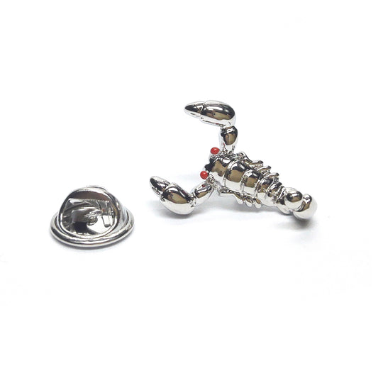 Scorpion with Red Eyes Lapel Pin Badge