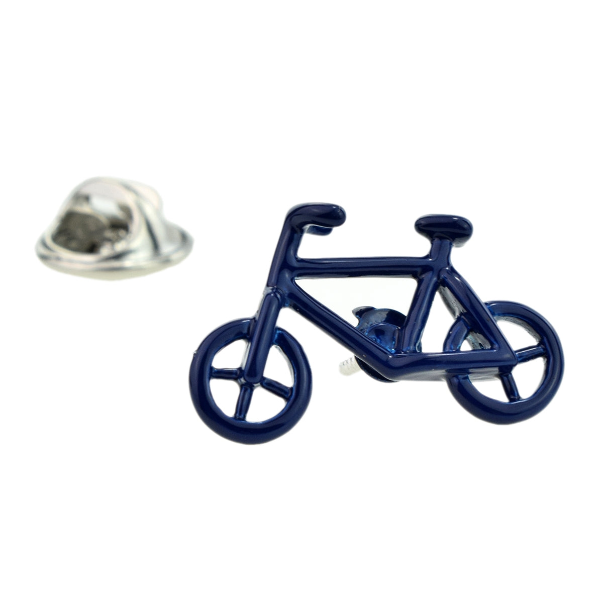 Blue Bike Cycle Lapel Pin Badge