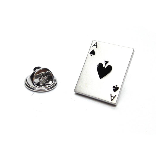 Ace of Spades Playing Cards Lapel Pin Badge