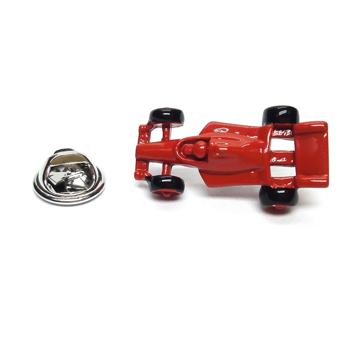 Red Racing Car Lapel Pin Badge