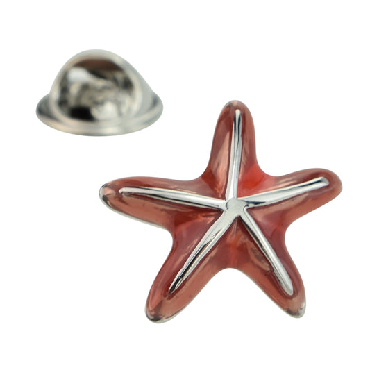 Coloured Starfish Lapel Pin Badge