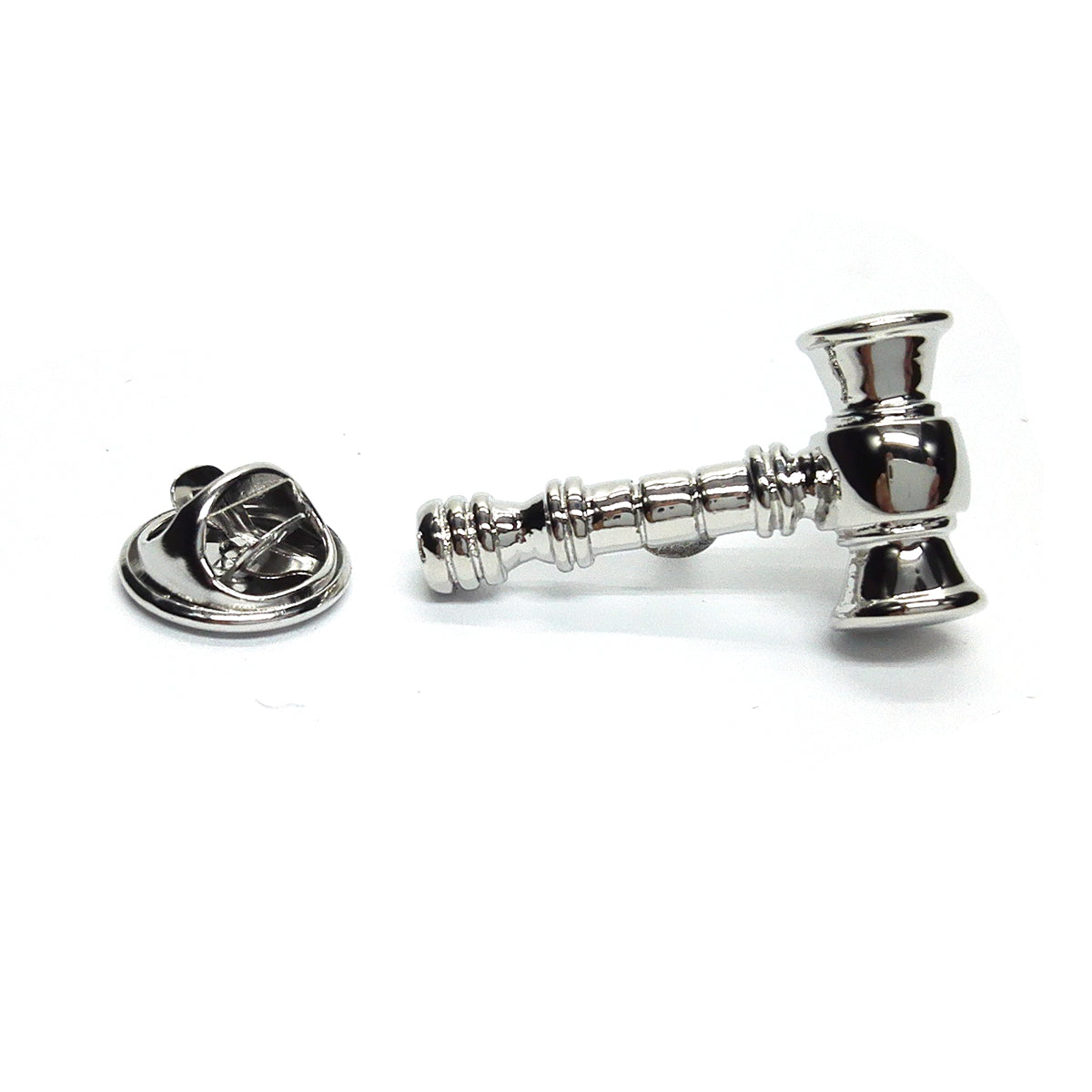 Gavel Lapel Pin Badge