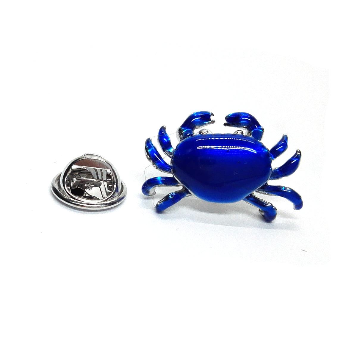 Blue Crab Lapel Pin Badge