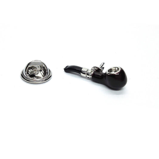 Smoking Pipe Lapel Pin Badge