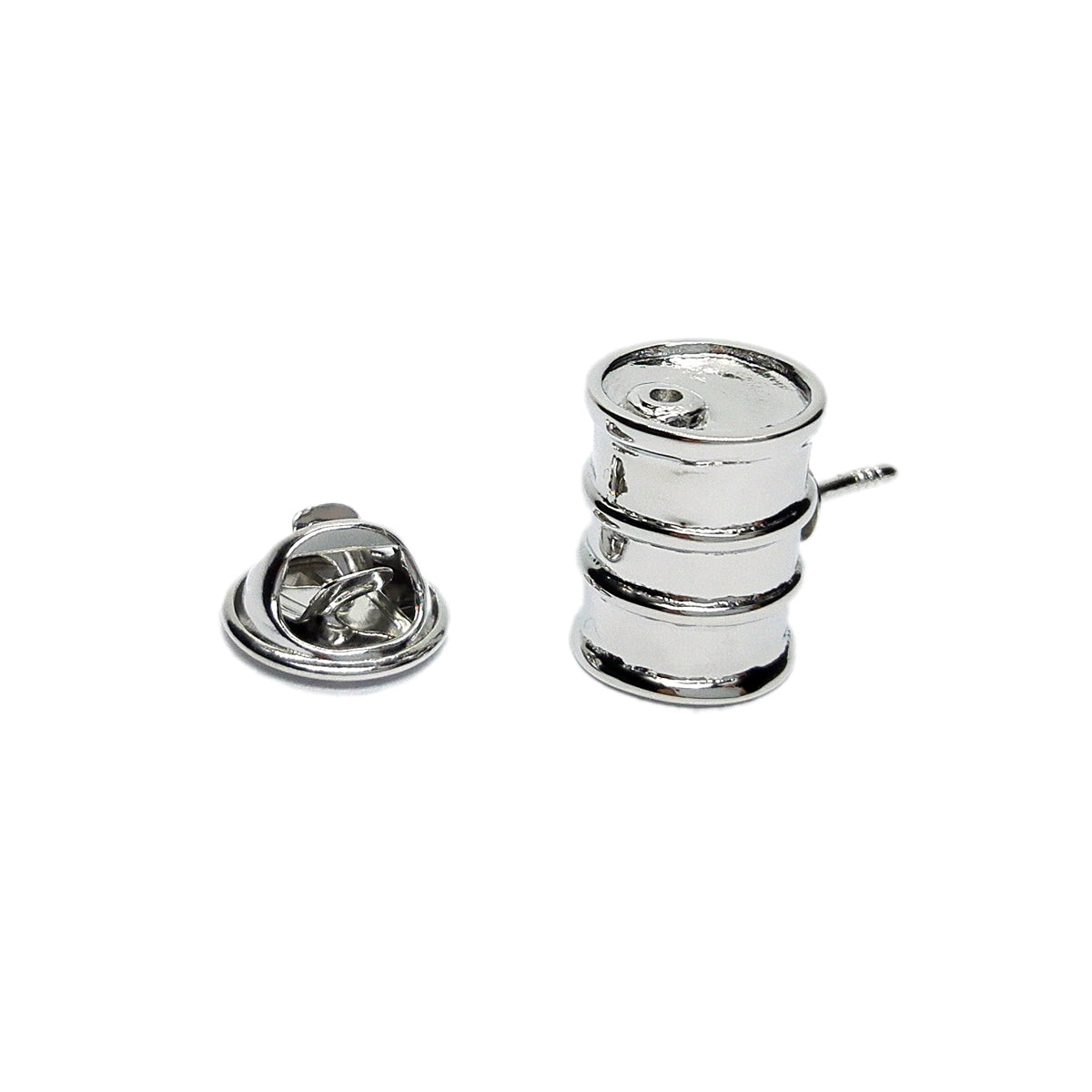 Oil Drum Design Lapel Pin Badge
