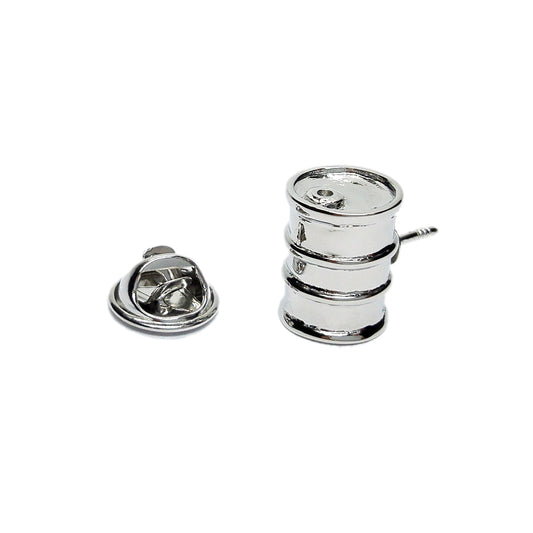 Oil Drum Design Lapel Pin Badge