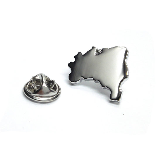 Brazil Outline Map Lapel Pin Badge