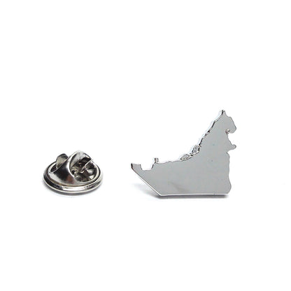United Arab Emirates Outline Map Lapel Pin Badge