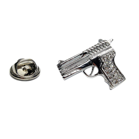 Pistol Gun Lapel Pin Badge