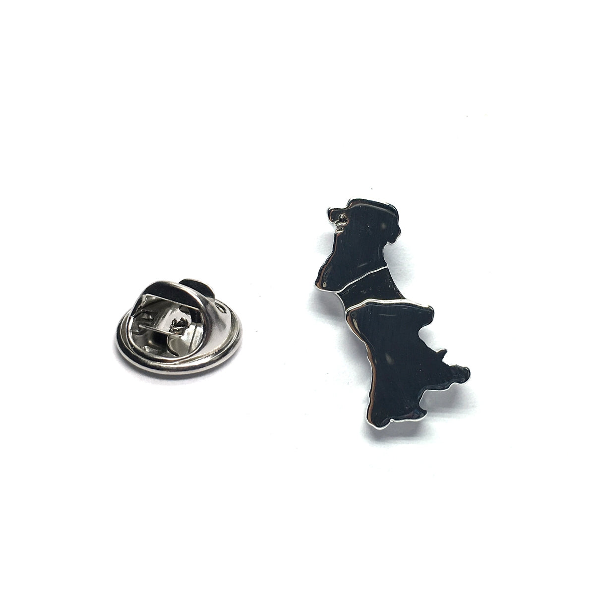 Outline Map of Macau Rhodium Plated Lapel Pin Badge