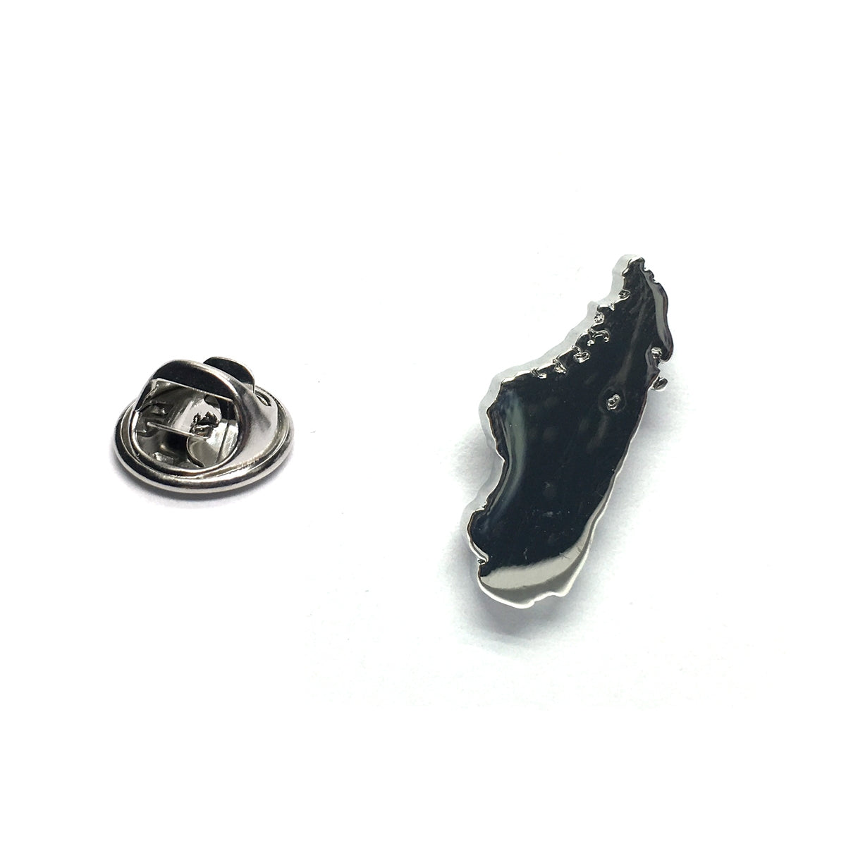 Outline Map of Madagascar Lapel Pin Badge