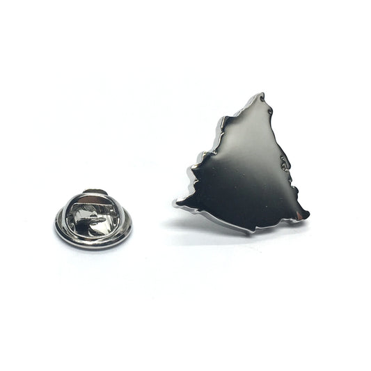 Outline Map of Nicaragua Lapel Pin Badge