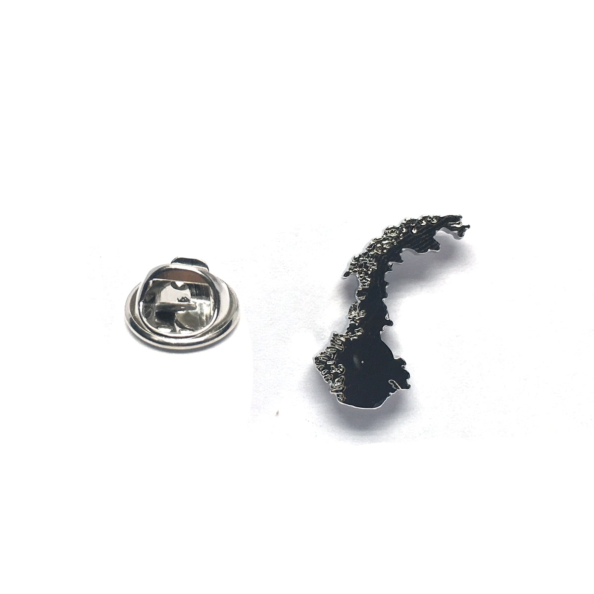 Outline Map of Norway Lapel Pin Badge