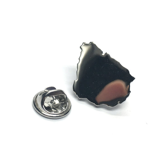 Outline Map of Uruguay Lapel Pin Badge
