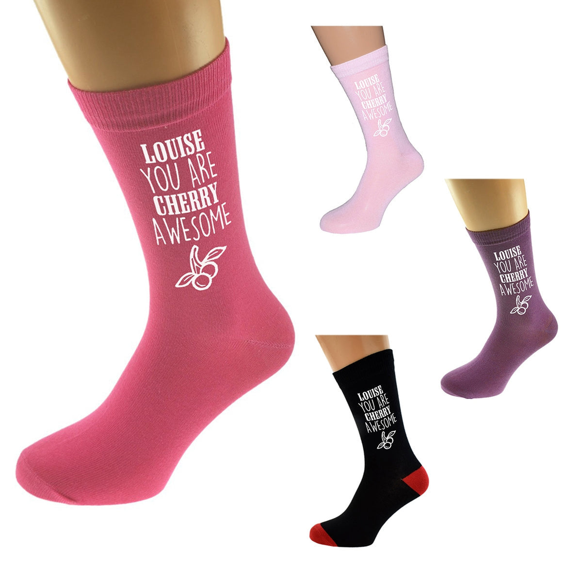 Personalised Ladies You Are Cherry Awesome Socks| Ashton and Finch