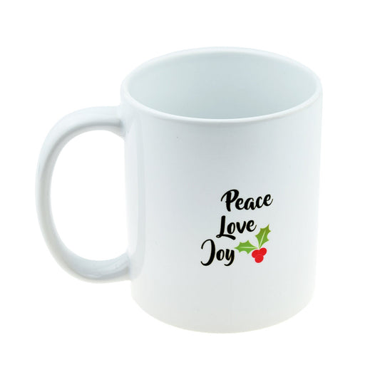 Christmas Mug – Peace Love and Joy Novelty Cup | Ashton and Finch