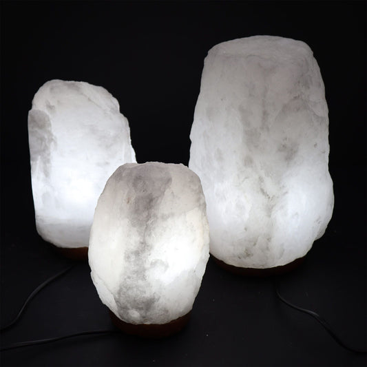 Crystal Rock Himalayan Salt Lamp with Base – Approx. 2–3kg