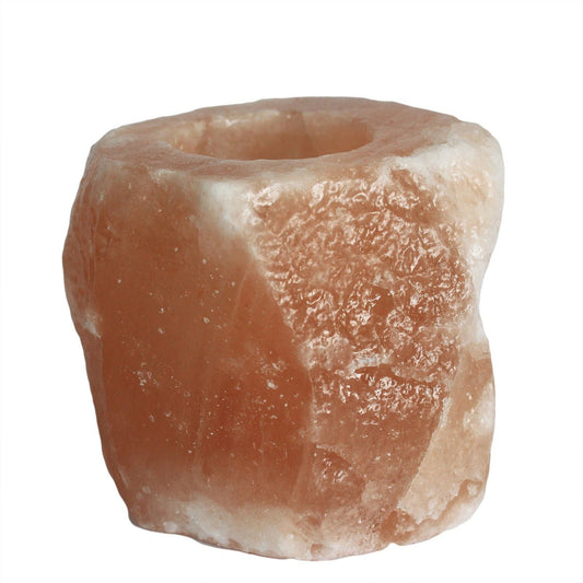 Natural Himalayan Salt Candle Holder – Single Piece