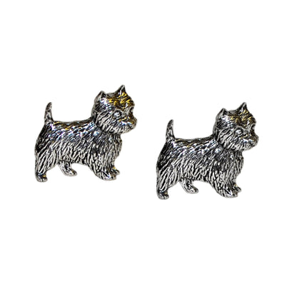 English Made Westie Dog Pewter Cufflinks | Ashton and Finch