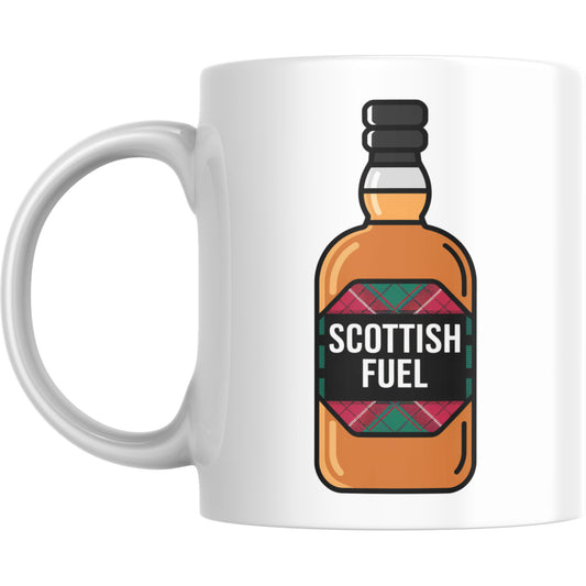 Scottish Fuel Mug – Funny Whisky Bottle Coffee Cup