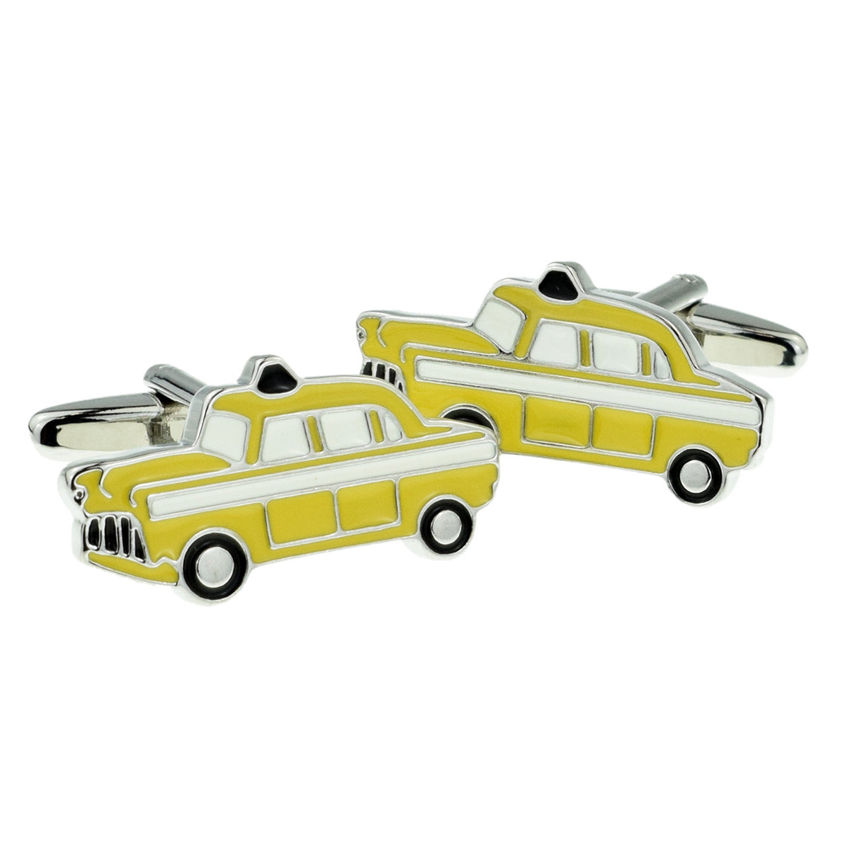 Yellow New York Taxi Cab Motor Car Cufflinks | Ashton and Finch