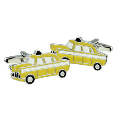 Yellow New York Taxi Cab Motor Car Cufflinks | Ashton and Finch