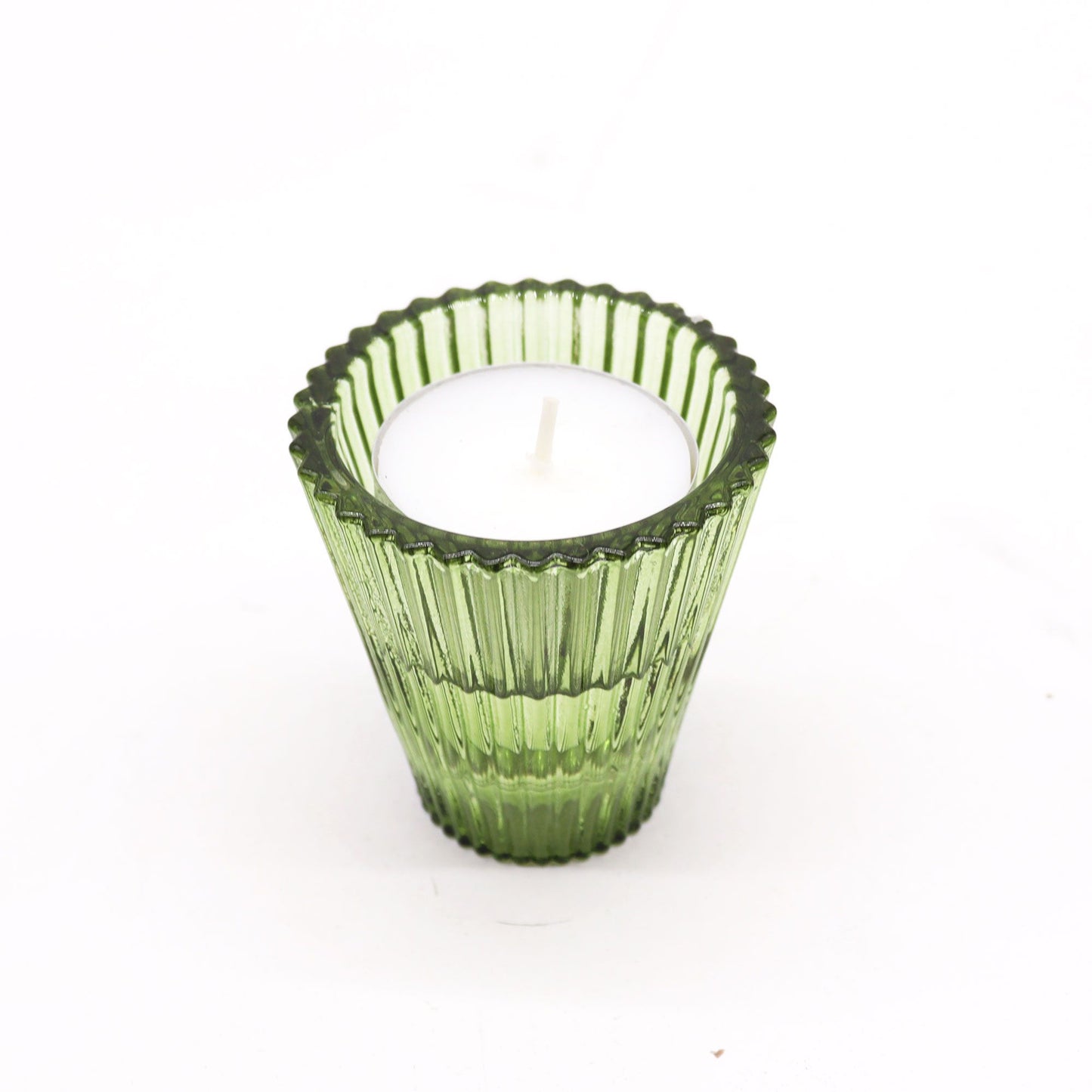 Reversible Candle Holder for Dinner Candles & Tealights – Garden Jade