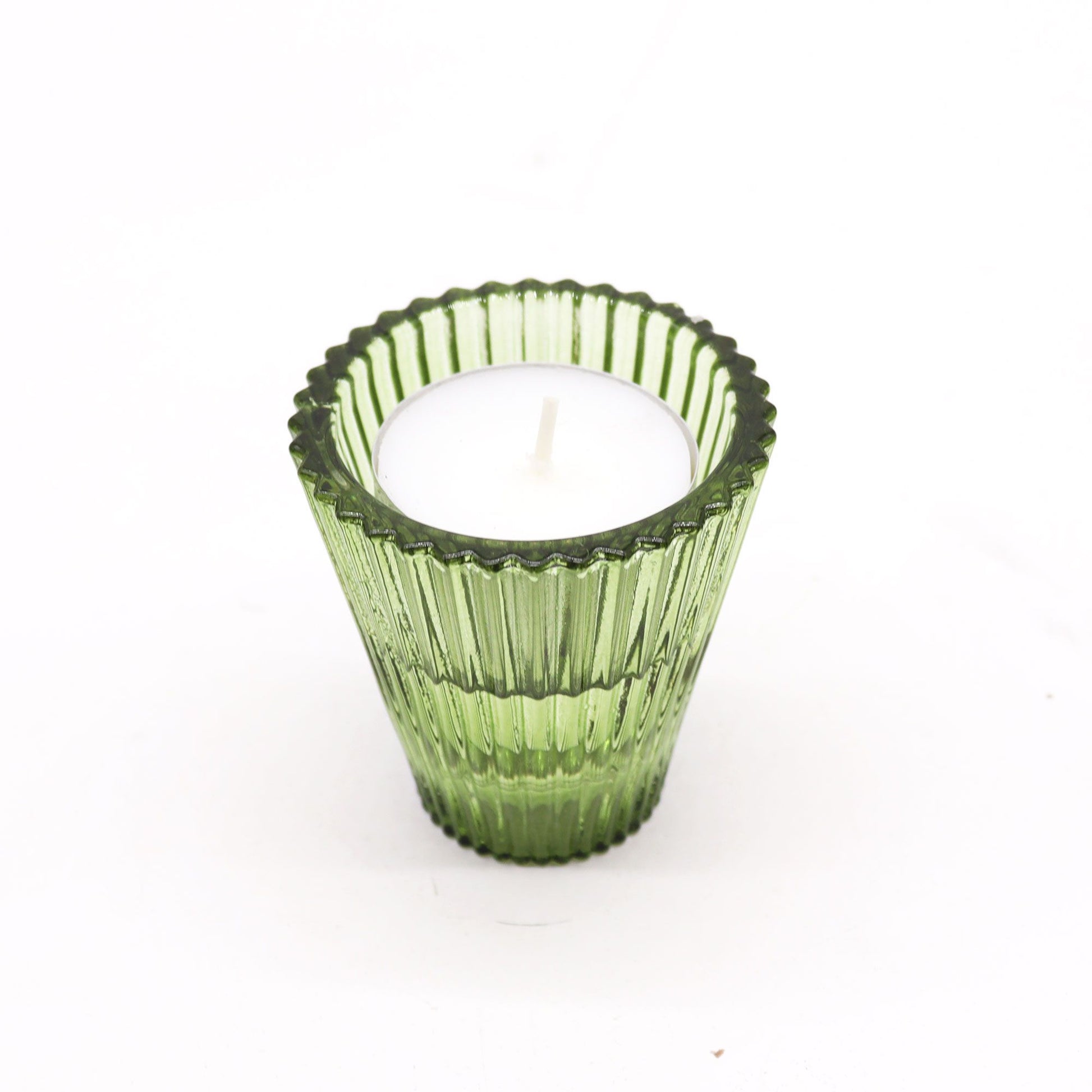 Reversible Candle Holder for Dinner Candles & Tealights – Garden Jade