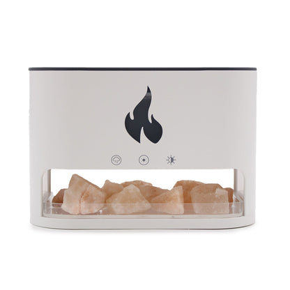 White Blaze Salt Flame Effect Aroma Diffuser