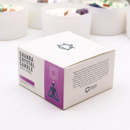 Chakra Crystal Candle – Crown Chakra