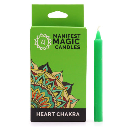 Manifest Candle Set (12 Pack) – Green Heart Chakra