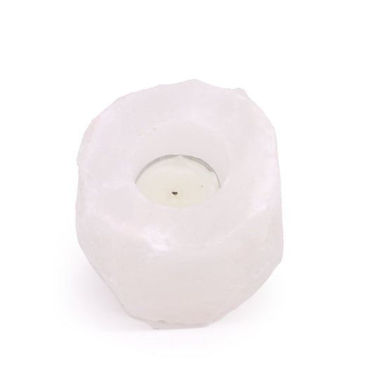 Himalayan Salt Candle Holder – Crystal Rock 600–800g
