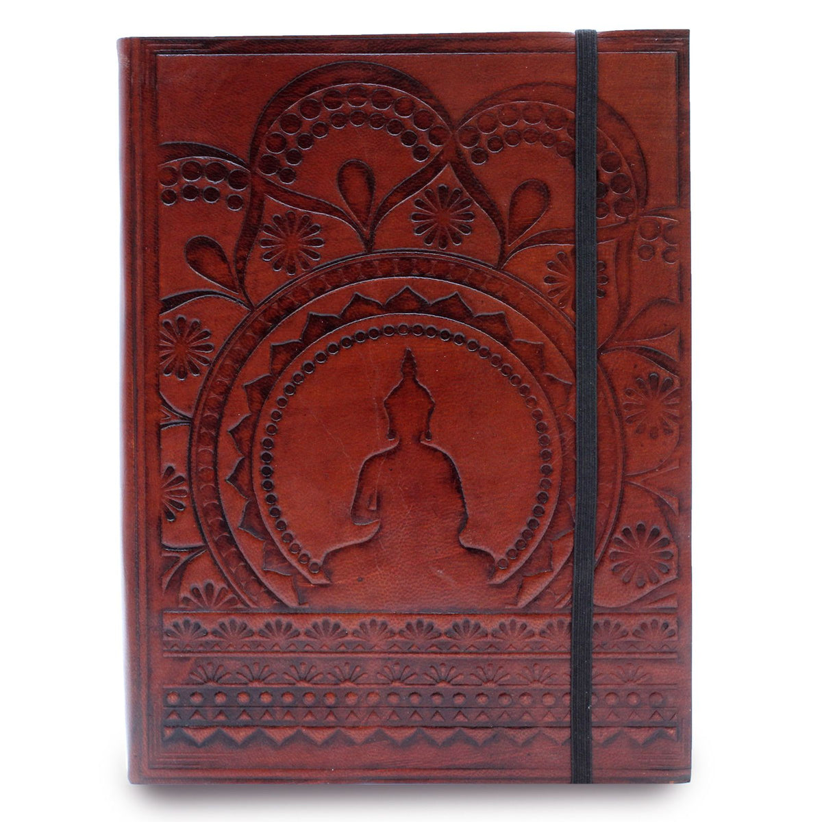 Medium Notebook with strap – Tibetan Mandala