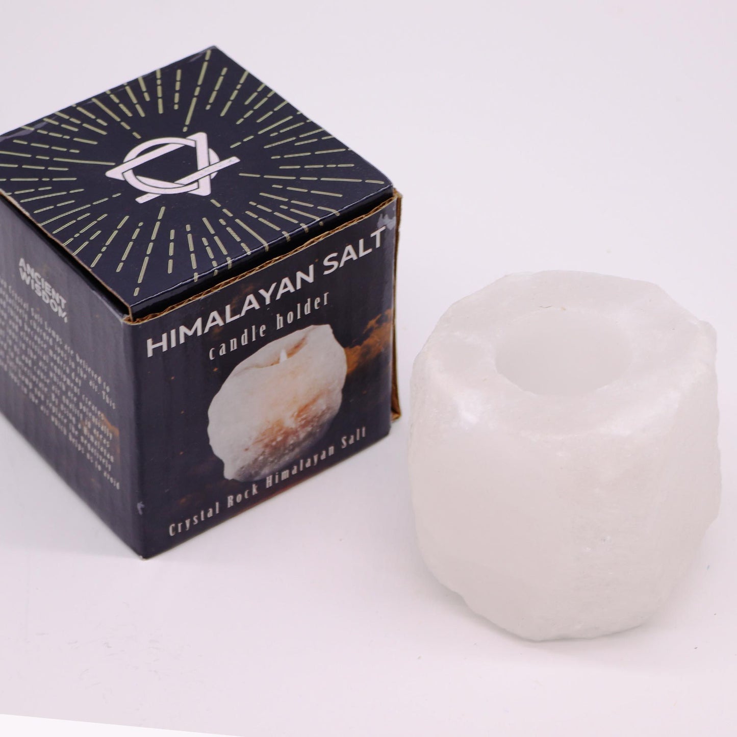 Himalayan Salt Candle Holder – Crystal Rock 600–800g