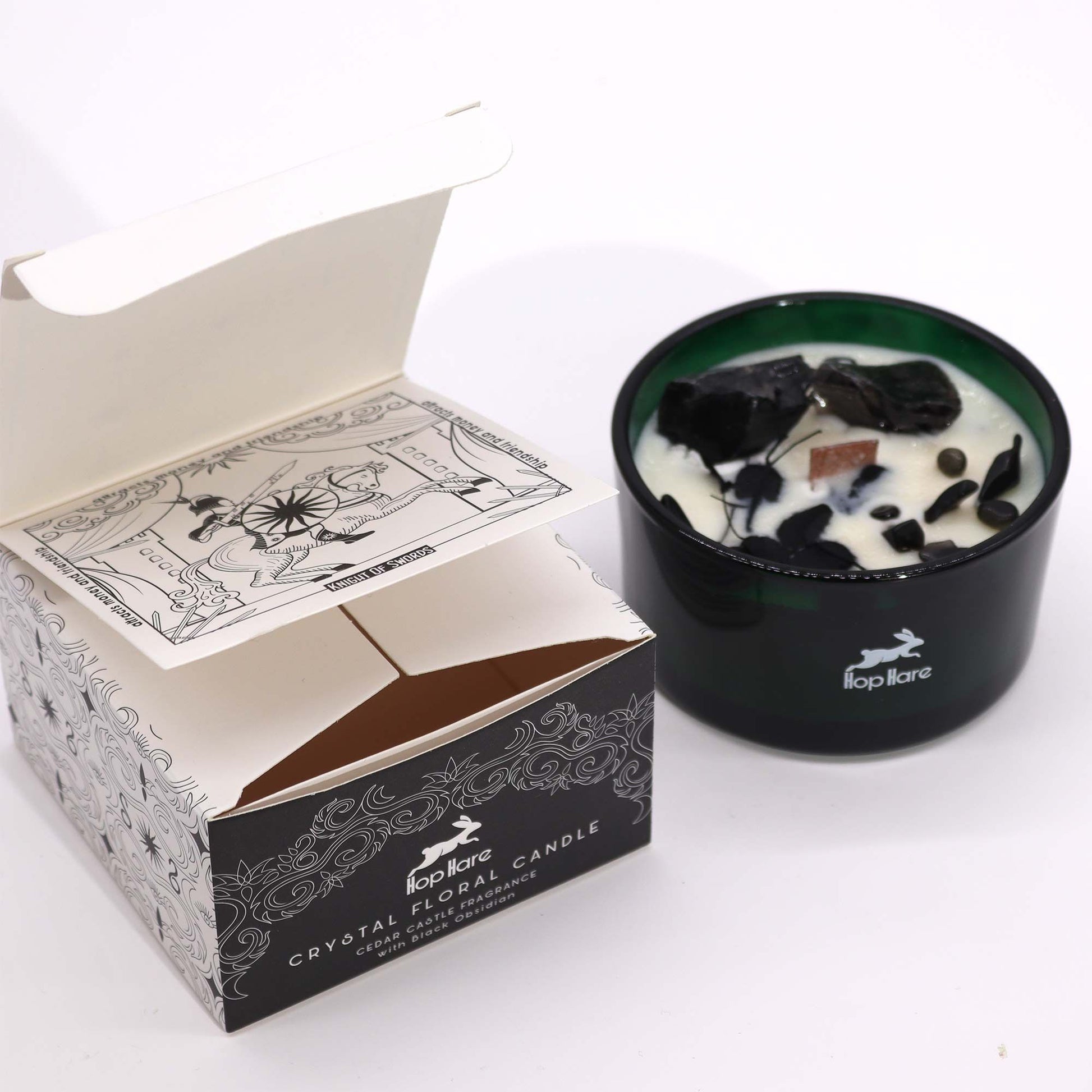 Crystal Magic Flower Candle – Knight of Swords