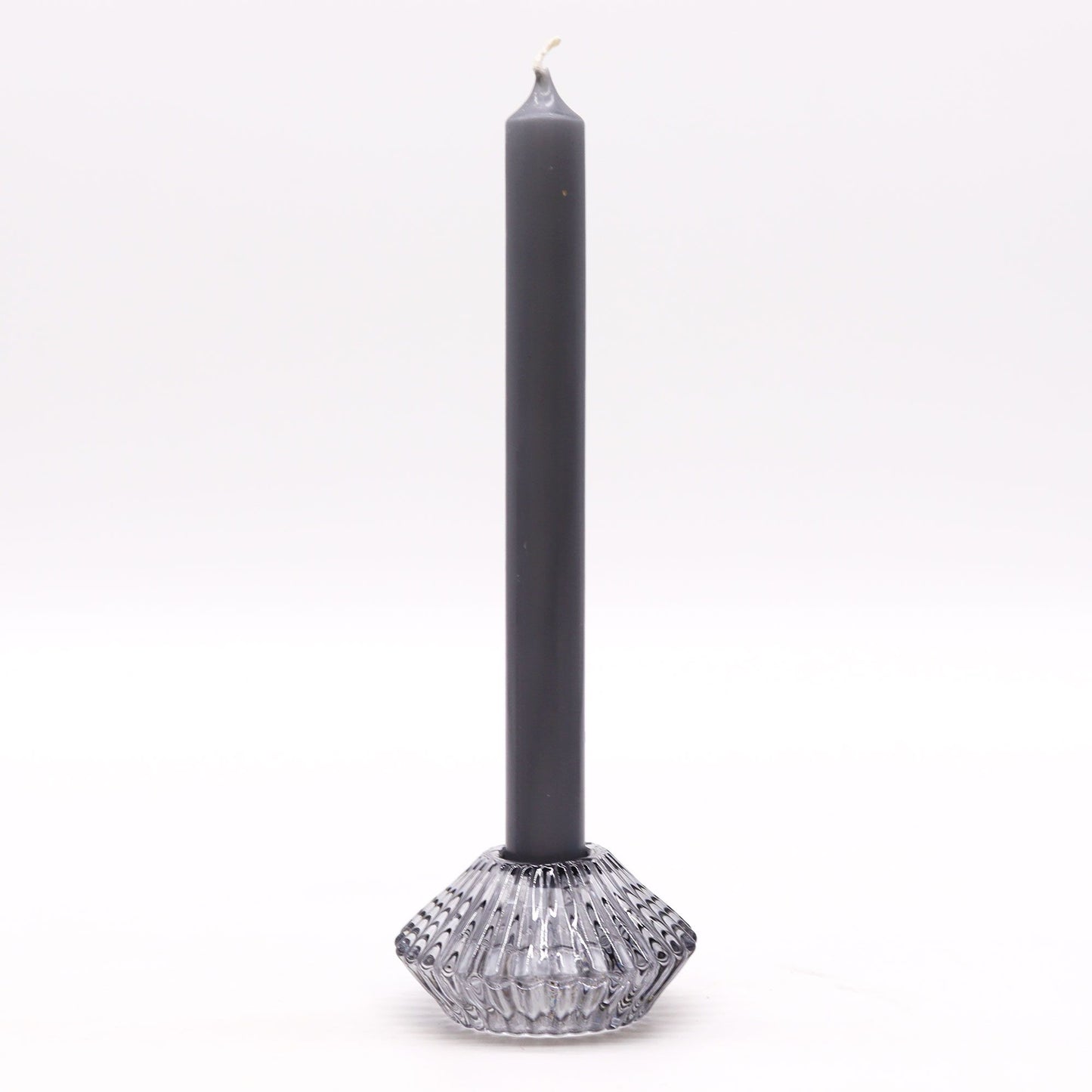 Flower Design Reversible Candle/Tealight Holder – Midnight Grey