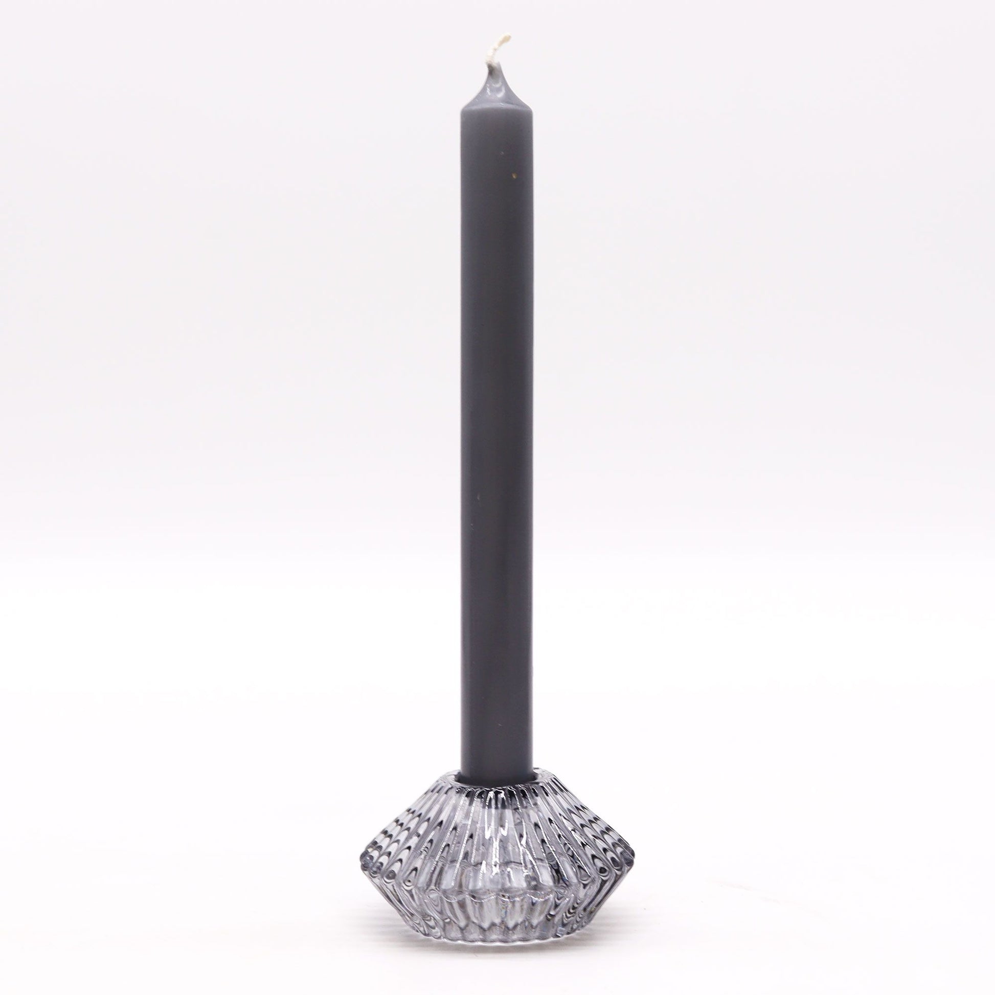 Flower Design Reversible Candle/Tealight Holder – Midnight Grey