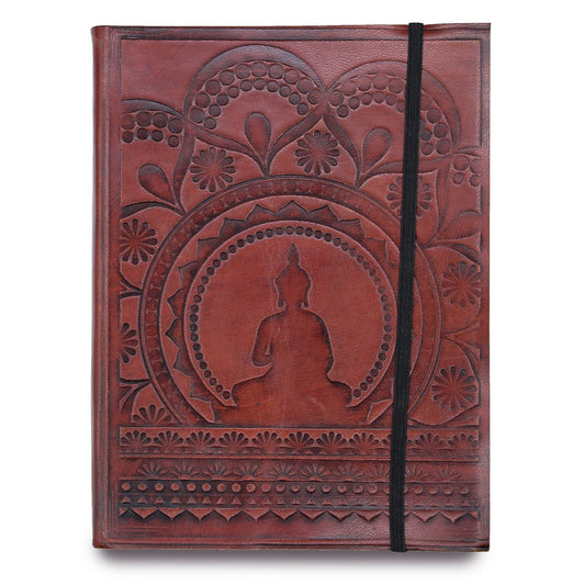 Medium Notebook with strap – Tibetan Mandala