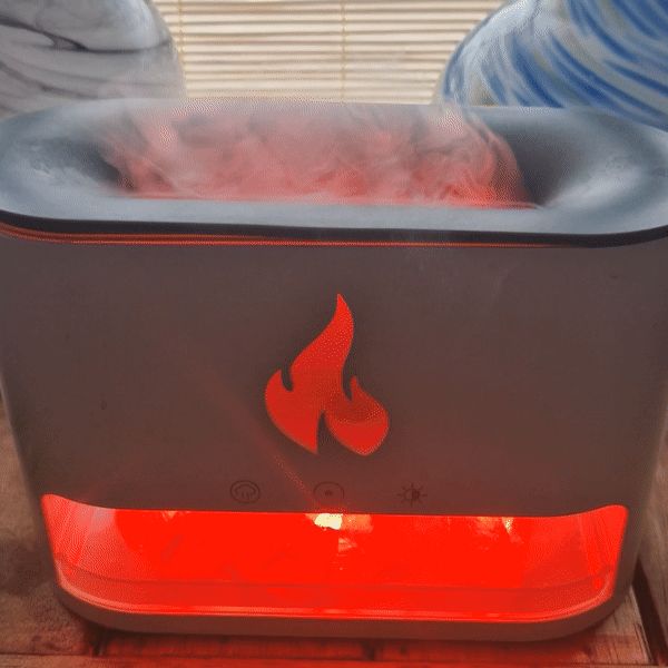 White Blaze Salt Flame Effect Aroma Diffuser